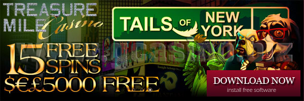 No Deposit Casino Bonus 15 Free Spins At Treasure Mile Casino